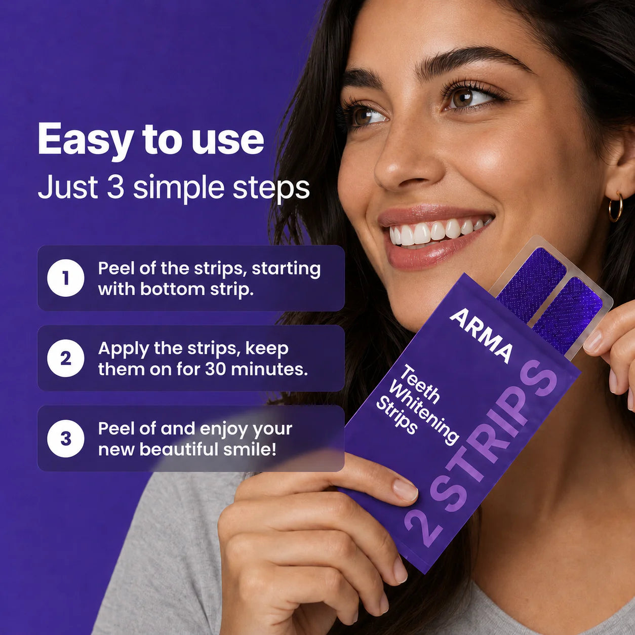 Titas Blanqueadoras de dientes ARMA Purple