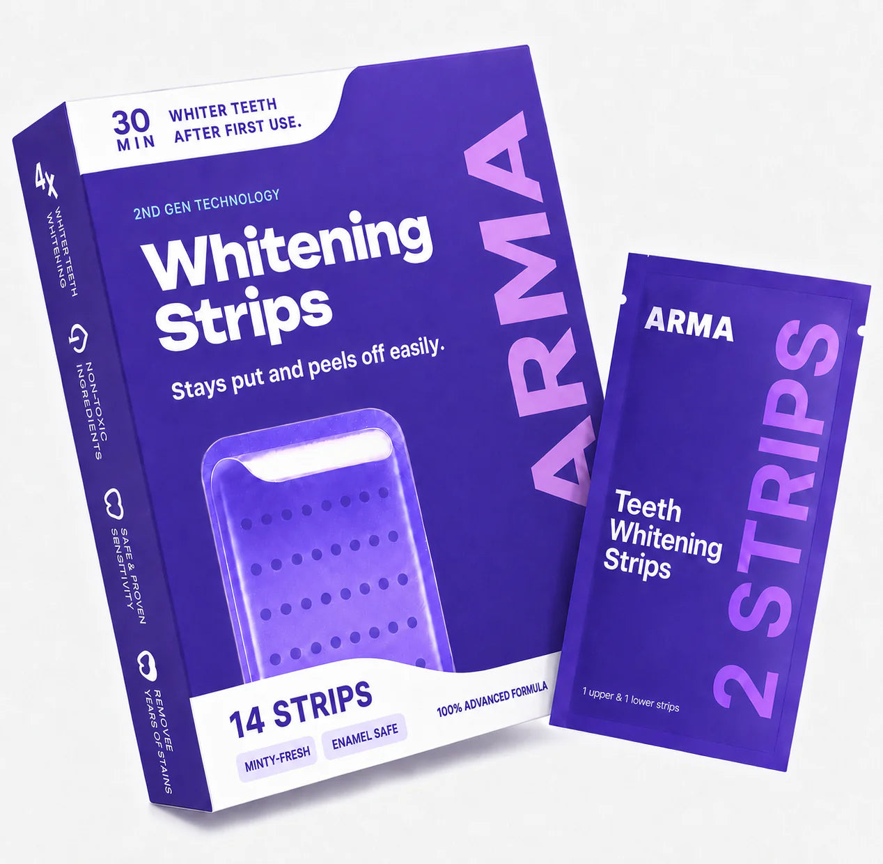 Titas Blanqueadoras de dientes ARMA Purple