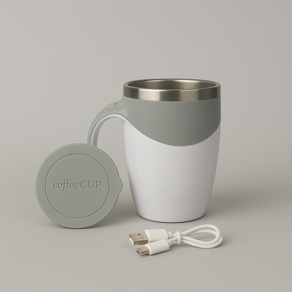 Taza con Agitador Automático: Mezcla de Forma más Inteligente